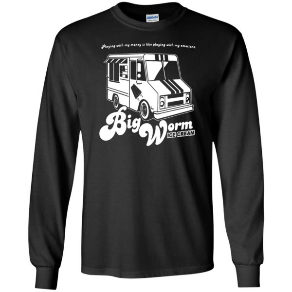 big worm long sleeve - black