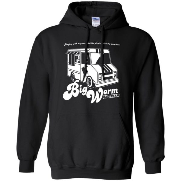 big worm hoodie - black