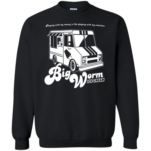 big worm sweatshirt - black