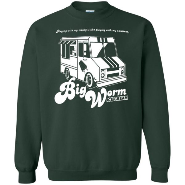 big worm sweatshirt - forest green