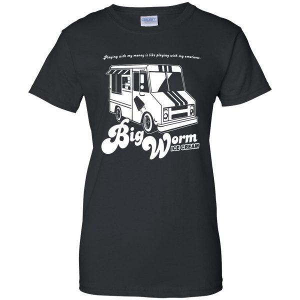 big worm womens t shirt - lady t shirt - black