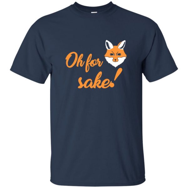 for fox sake t shirt - navy blue