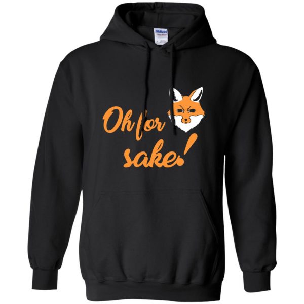 for fox sake hoodie - black