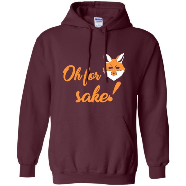 for fox sake hoodie - maroon