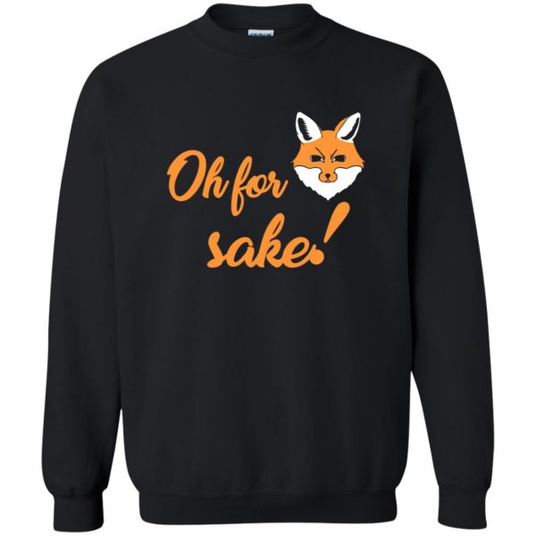 for fox sake sweatshirt - black