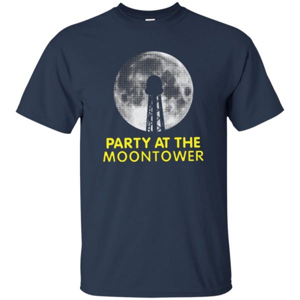 party at the moontower t shirt - navy blue