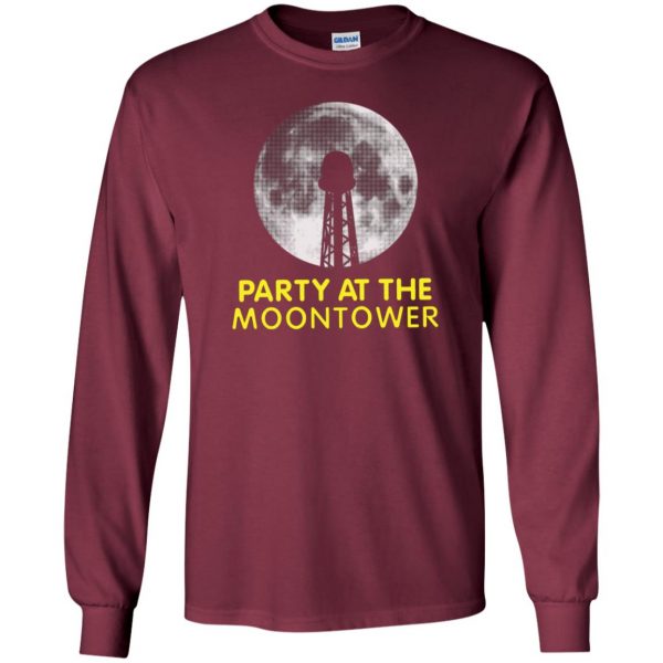 party at the moontower long sleeve - maroon
