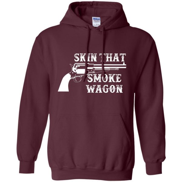 skin that smokewagon hoodie - maroon