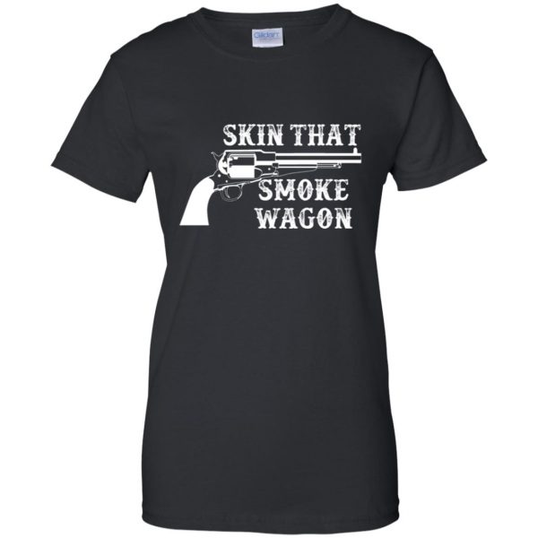 skin that smokewagon womens t shirt - lady t shirt - black