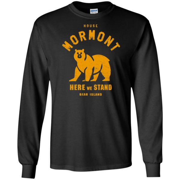 house mormont long sleeve - black