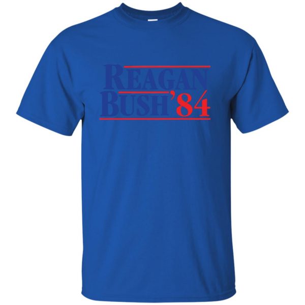 reagan bush 84 t shirt - royal blue