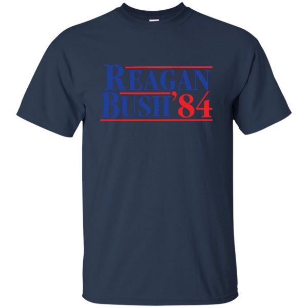 reagan bush 84 t shirt - navy blue