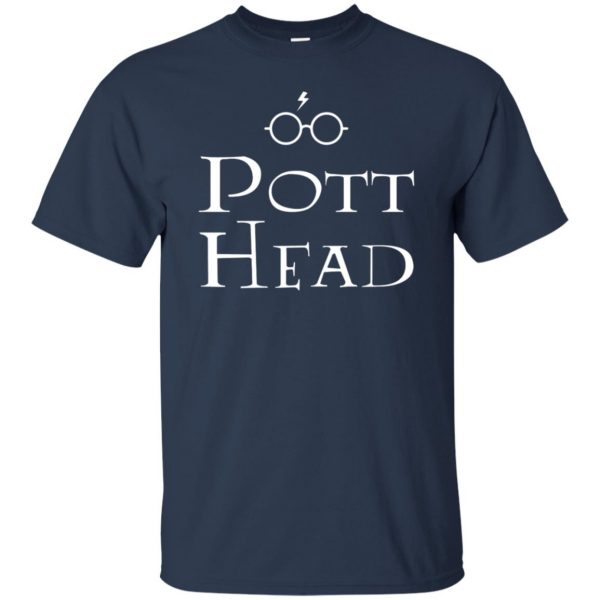 pott head t shirt - navy blue