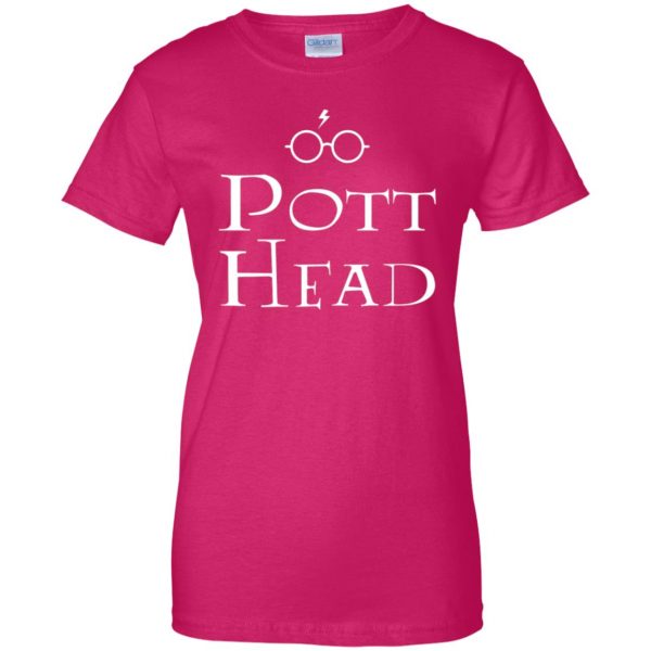 pott head womens t shirt - lady t shirt - pink heliconia