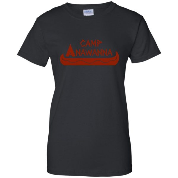 camp anawanna womens t shirt - lady t shirt - black
