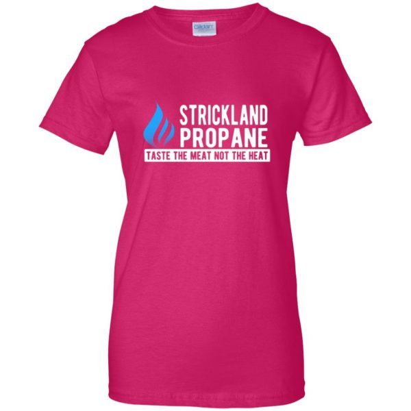 strickland propane womens t shirt - lady t shirt - pink heliconia