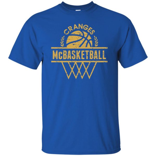 cranges mcbasketball t shirt - royal blue