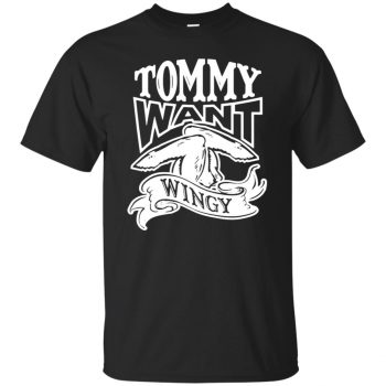 tommy want wingy shirt - black