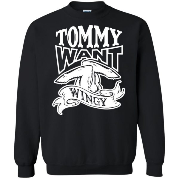 tommy want wingy sweatshirt - black