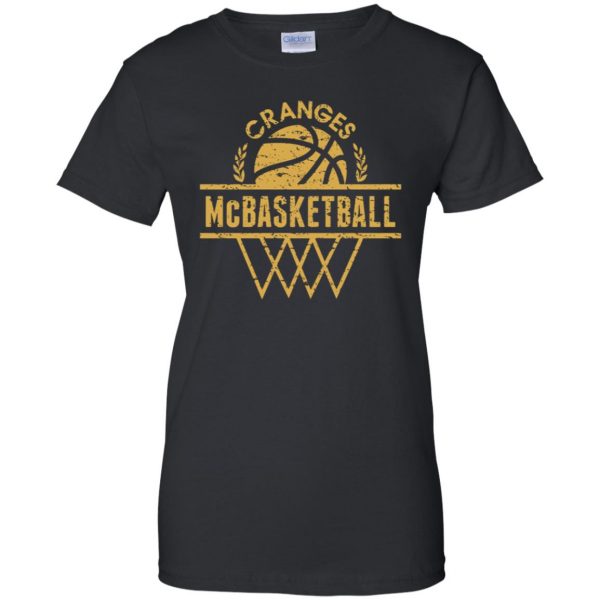 cranges mcbasketball womens t shirt - lady t shirt - black