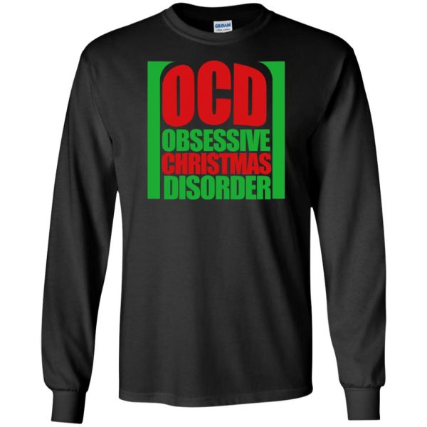 obsessive christmas disorder long sleeve - black
