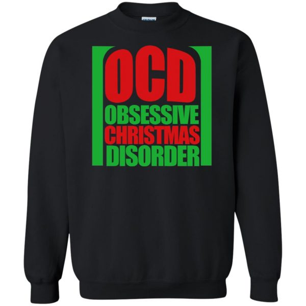 obsessive christmas disorder sweatshirt - black