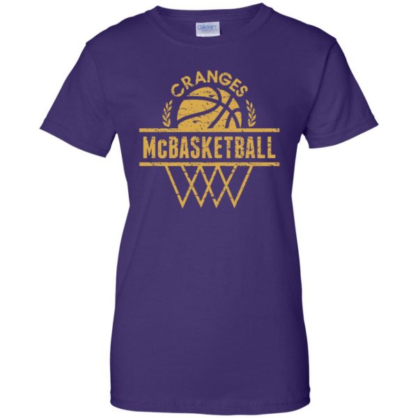 cranges mcbasketball womens t shirt - lady t shirt - purple