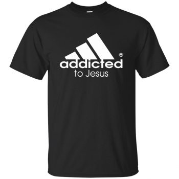 addicted to jesus shirt - black