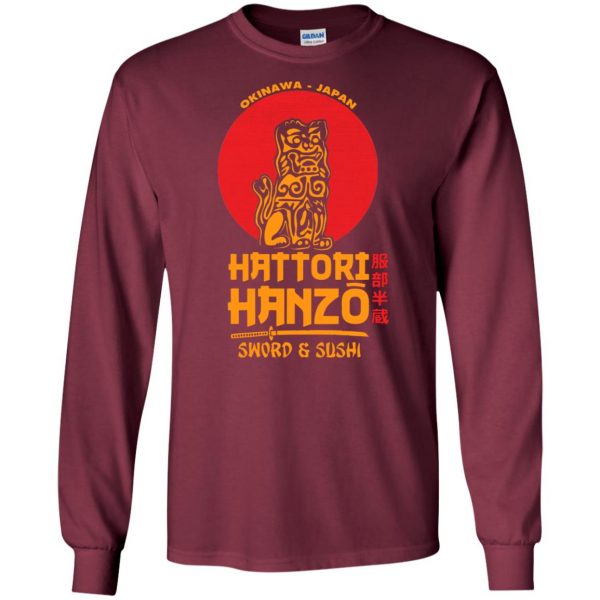 hattori hanzo long sleeve - maroon