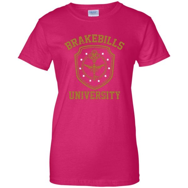 brakebills womens t shirt - lady t shirt - pink heliconia