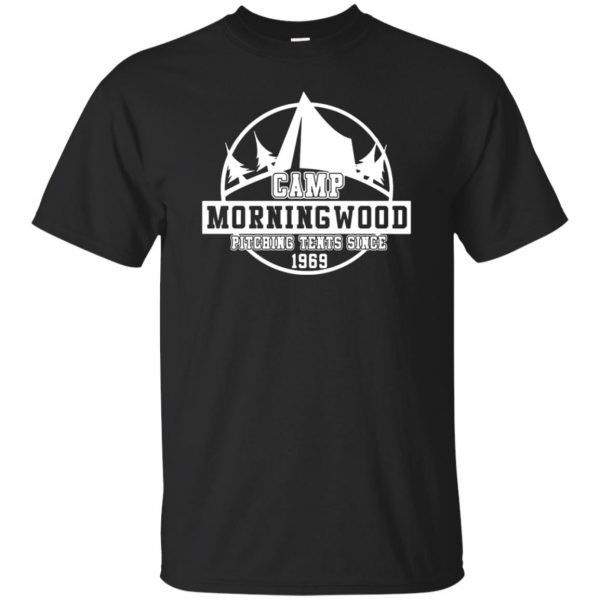 morning wood t shirt - black