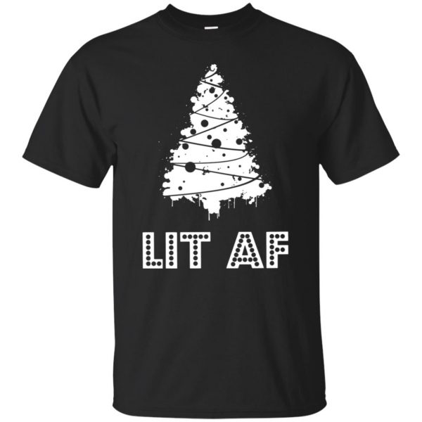 lit af shirt - black