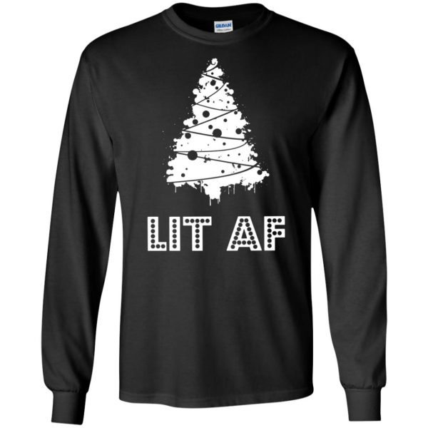 lit af long sleeve - black