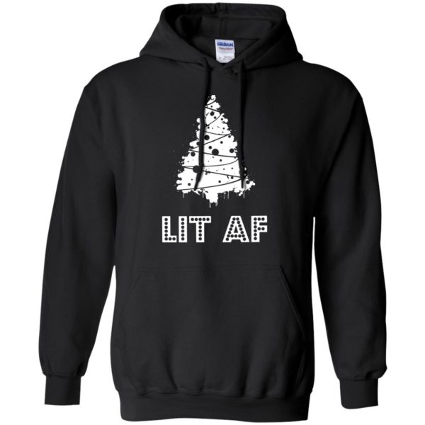 lit af hoodie - black