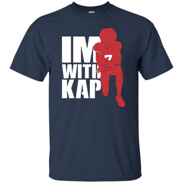i'm with kap t shirt - navy blue