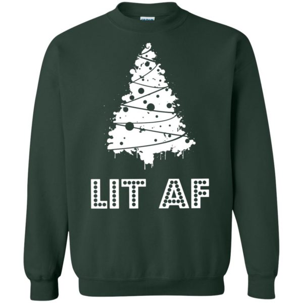 lit af sweatshirt - forest green