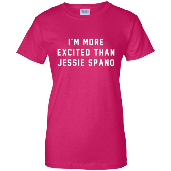 jessie spano womens t shirt - lady t shirt - pink heliconia