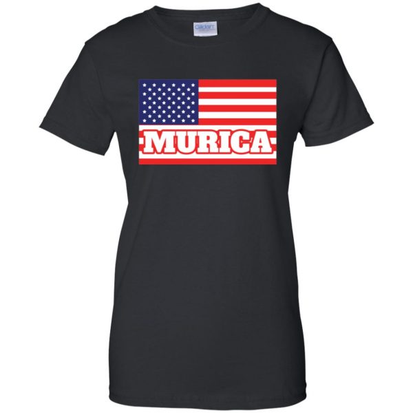 murica womens t shirt - lady t shirt - black
