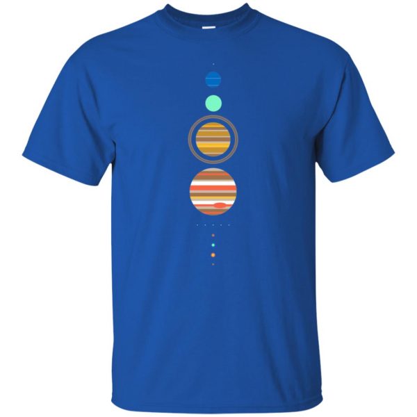 solar system t shirt - royal blue