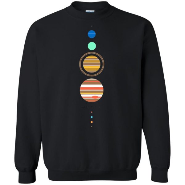 solar system sweatshirt - black