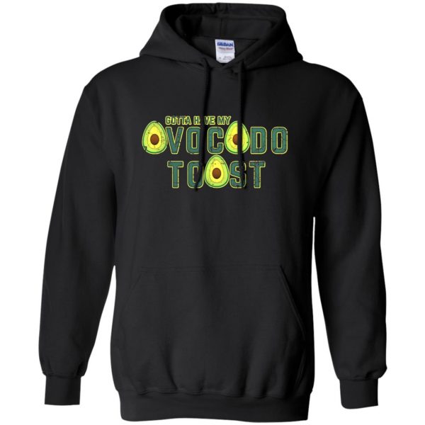 avocado toast hoodie - black