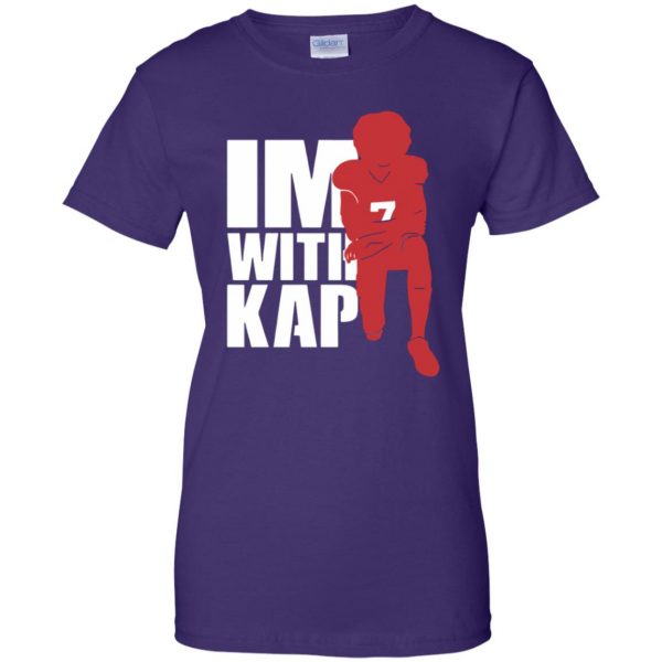 i'm with kap womens t shirt - lady t shirt - purple