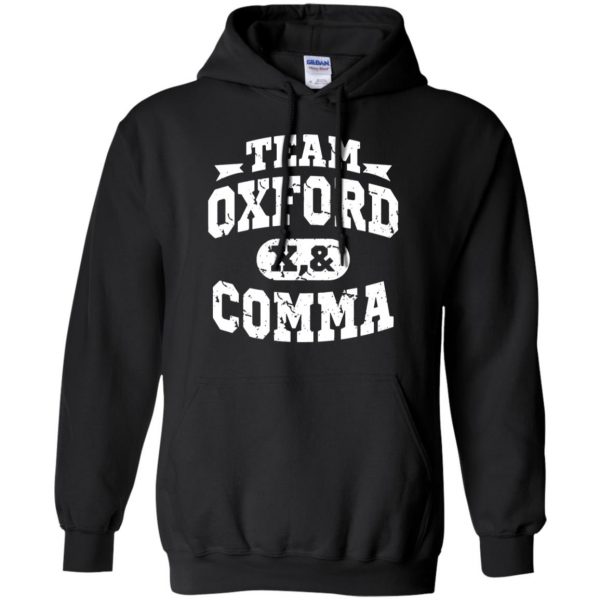 oxford comma hoodie - black