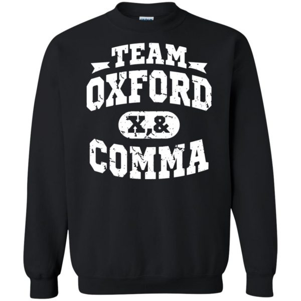 oxford comma sweatshirt - black
