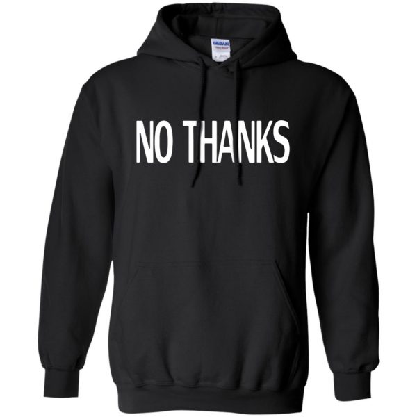 no thanks hoodie - black