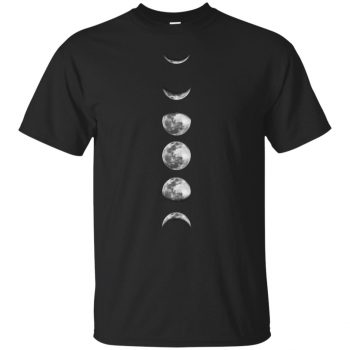 phases of the moon shirts - black