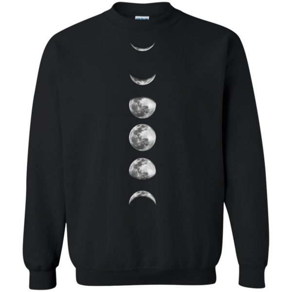 phases of the moon sweatshirt - black