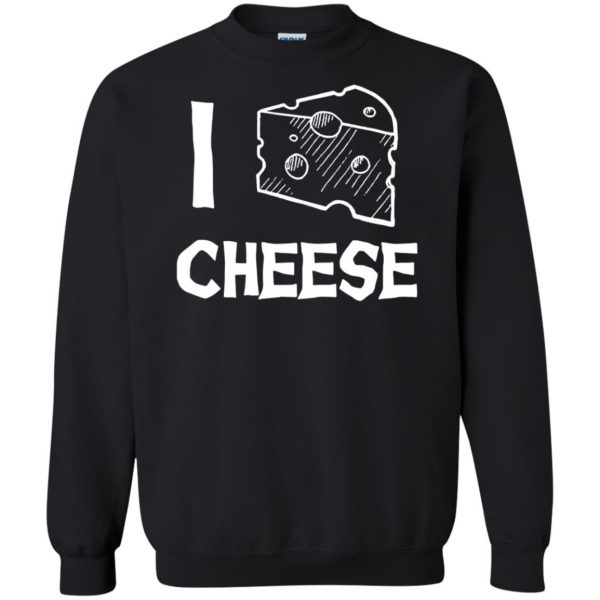 i love cheese sweatshirt - black