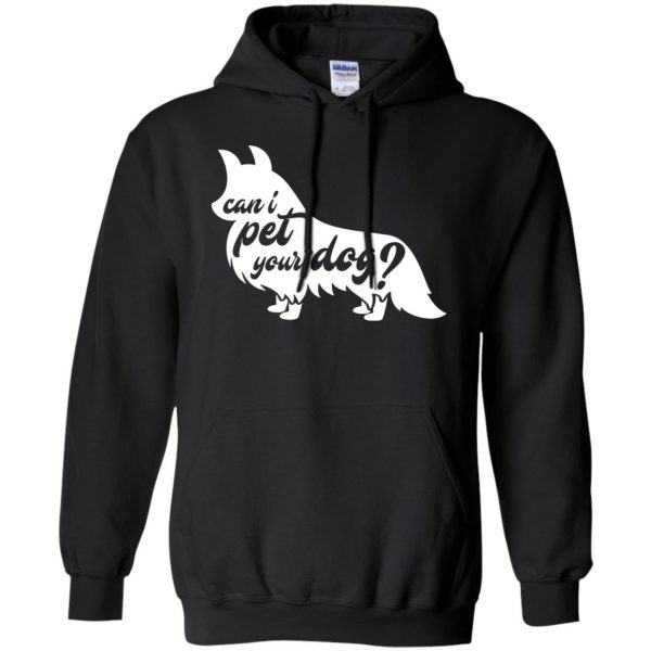 can i pet your dog hoodie - black