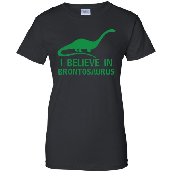 brontosaurus womens t shirt - lady t shirt - black